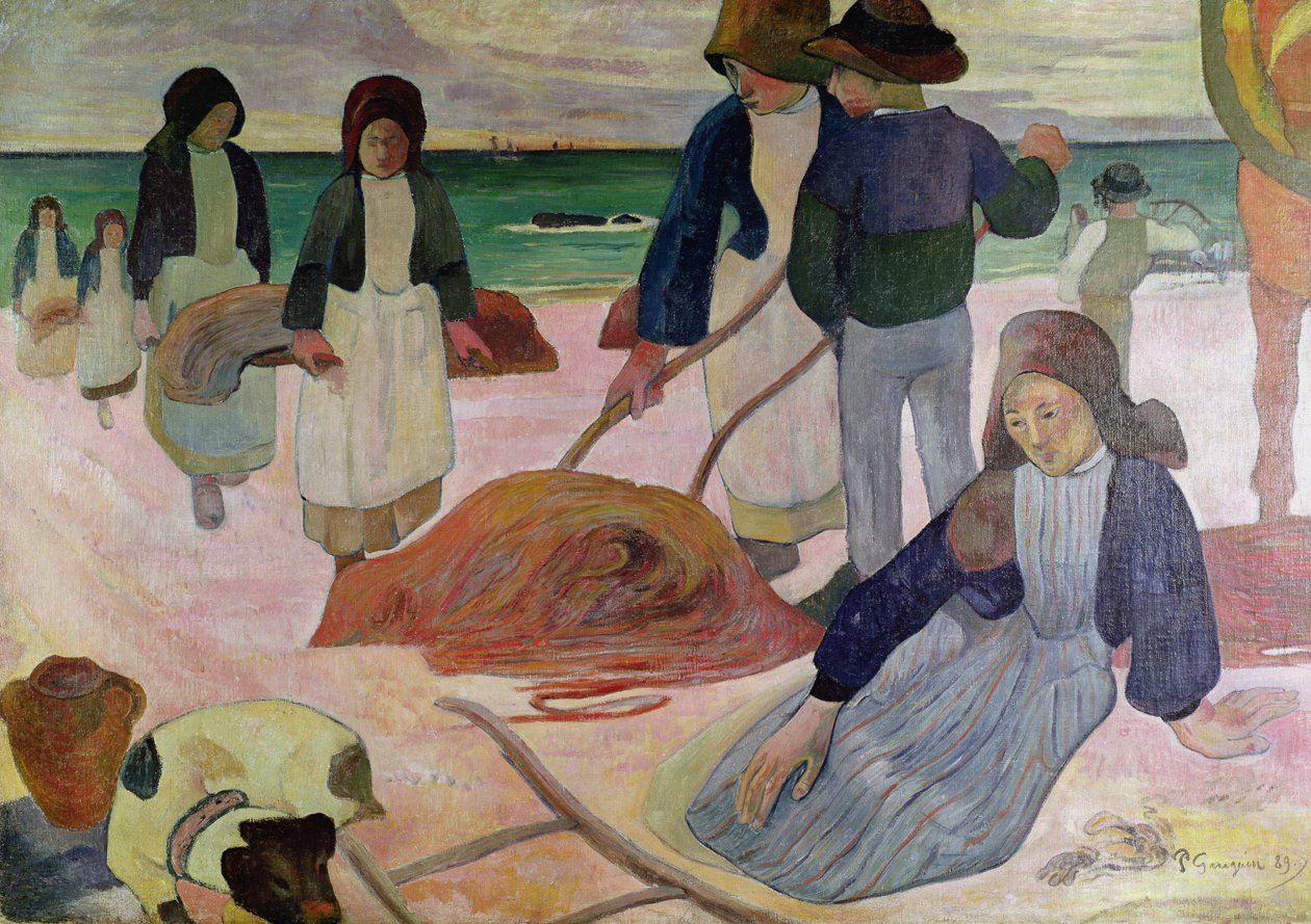 Coletores de algas, 1889 de Paul Gauguin