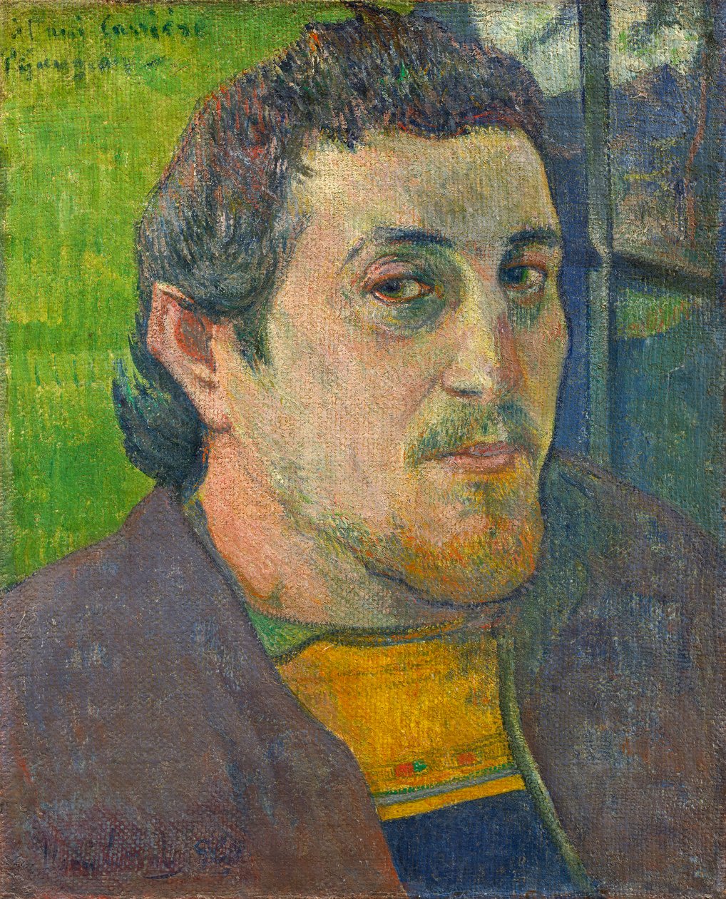 Autorretrato dedicado a Carriere, 1888-1889 de Paul Gauguin