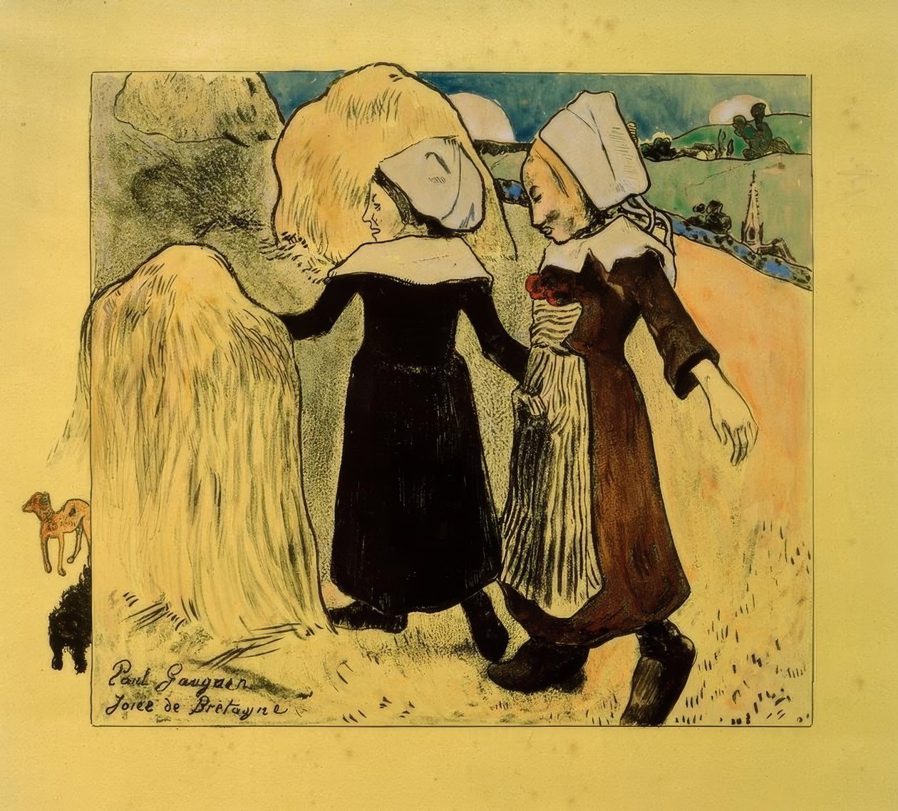 Suíte Volpini: Jóias da Bretanha (Freuden der Bretagne) de Paul Gauguin