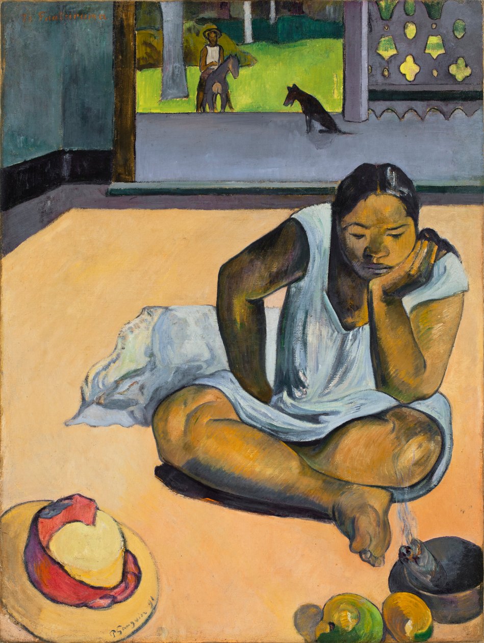 A mulher ninhada, 1891 de Paul Gauguin