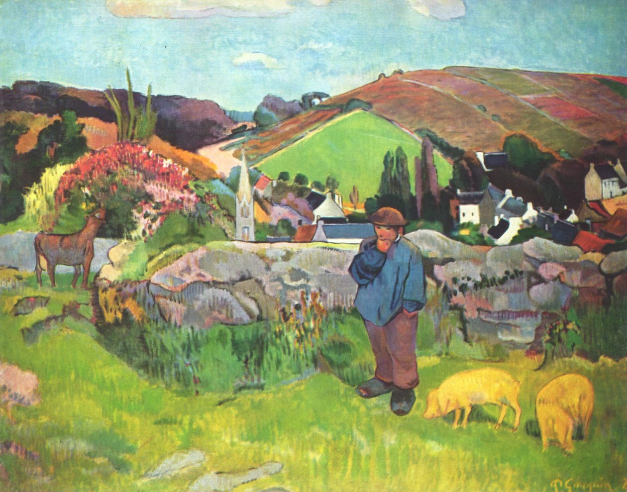 O Swineherd de Paul Gauguin