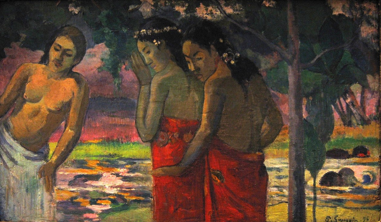 Três mulheres taitianas de Paul Gauguin