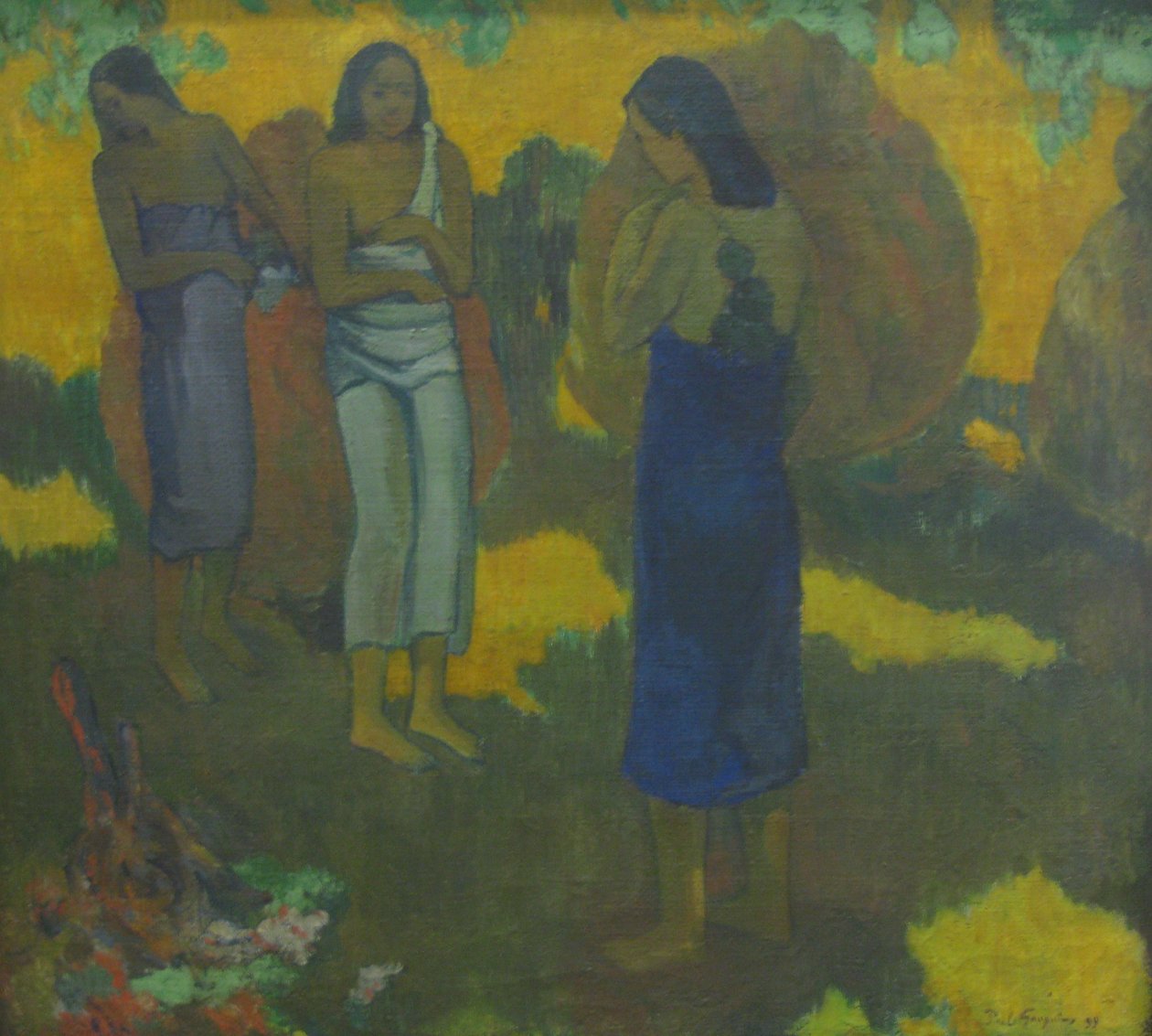 Três taitianos de Paul Gauguin