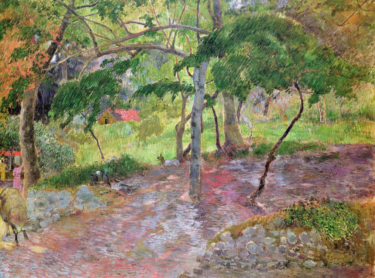 Paisagem Tropical, Martinica, 1887 de Paul Gauguin