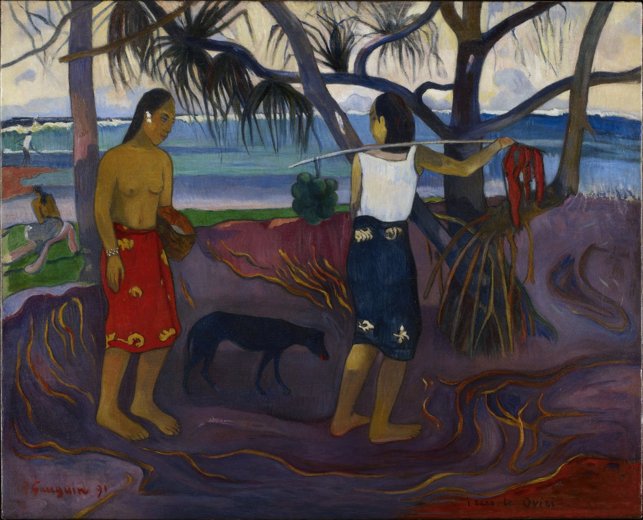 Sob o Pandanus II de Paul Gauguin