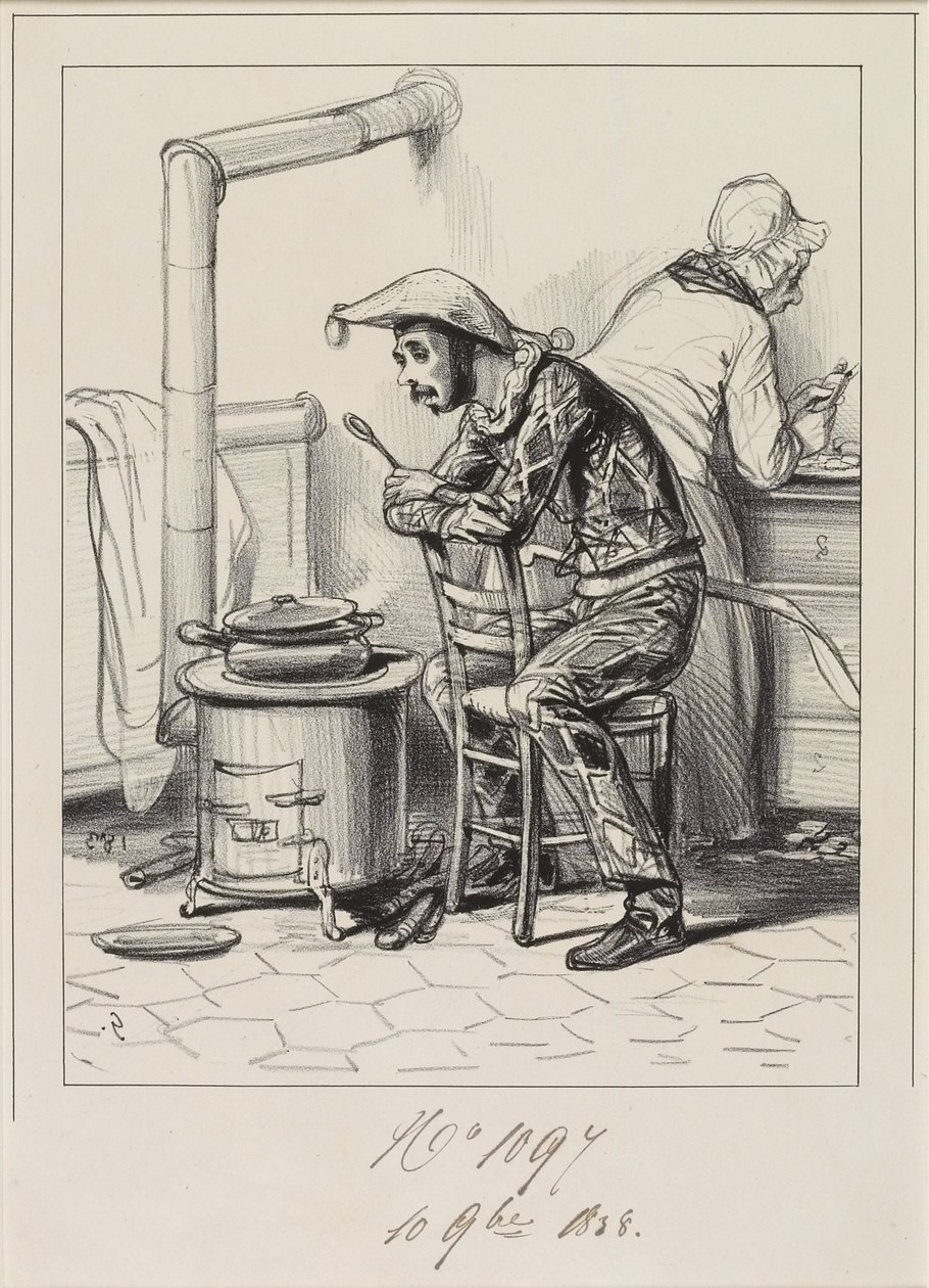 Avance-me, assim que cem sous m&39;man. . 1838 de Paul Gavarni