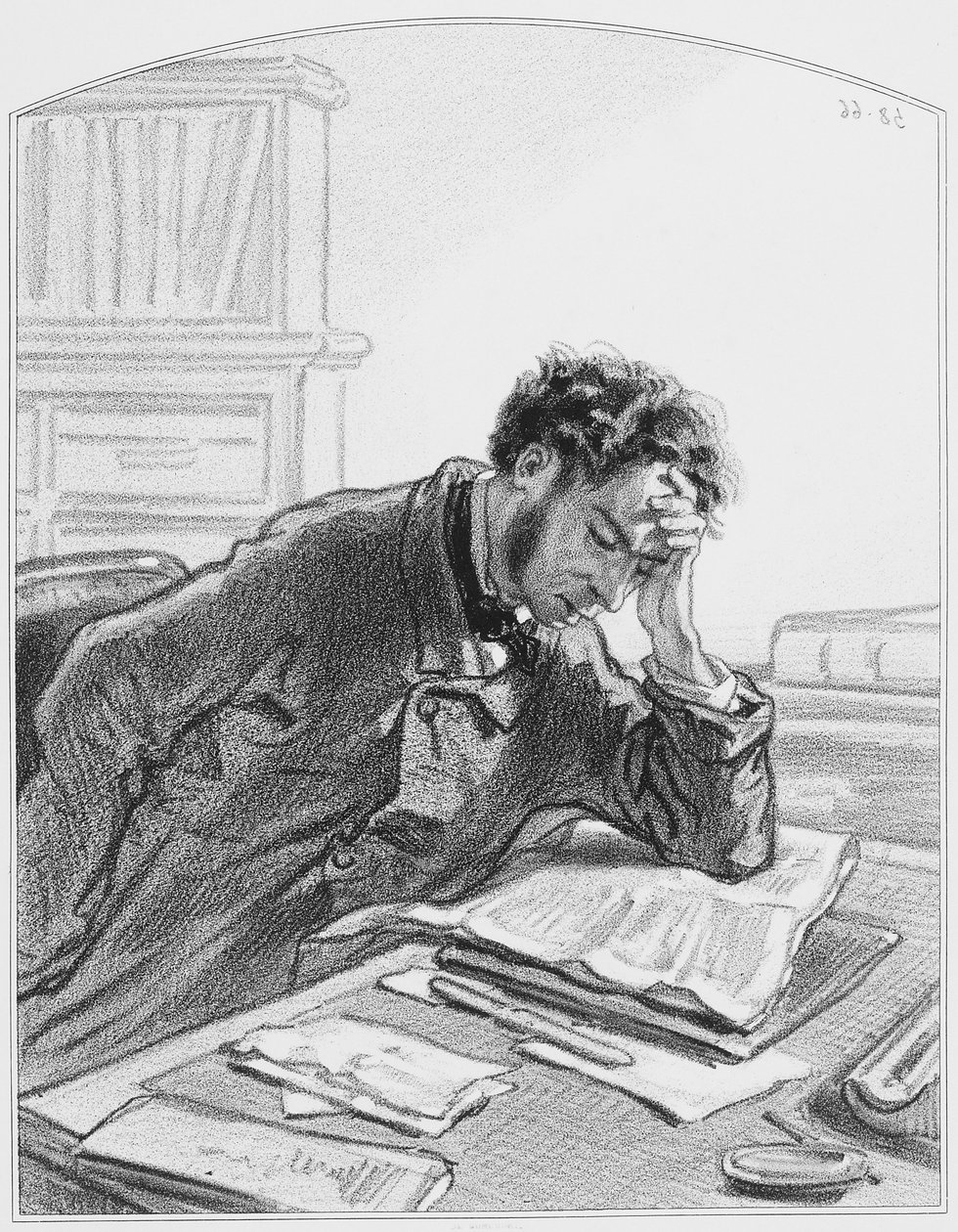 Meu diário, placa 2 de Les Toquades, 1858 de Paul Gavarni