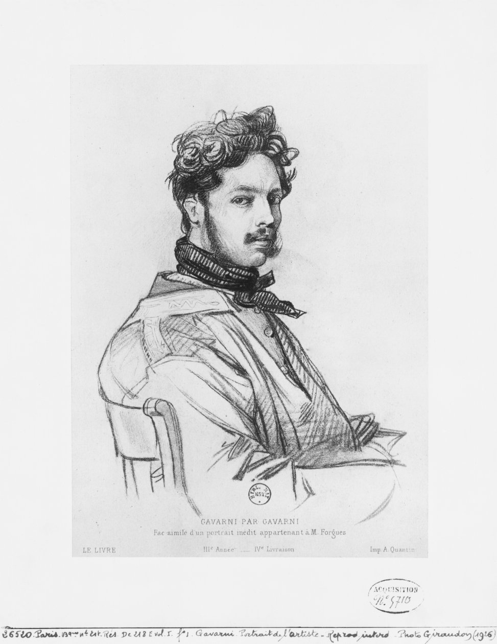 Auto-retrato de Paul Gavarni