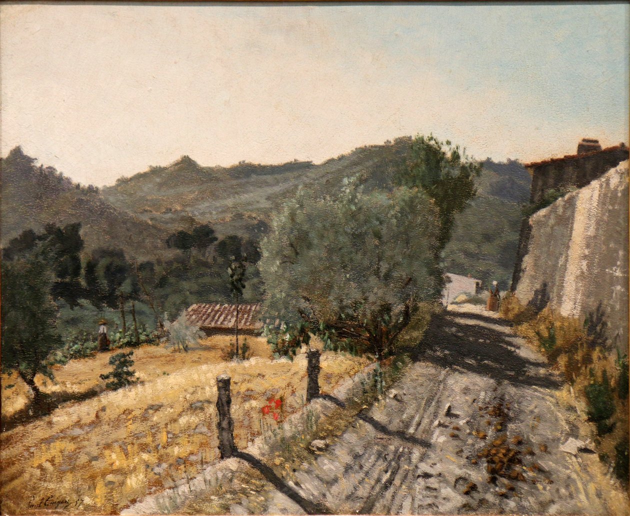 O caminho na colina. de Paul Camille Guigou