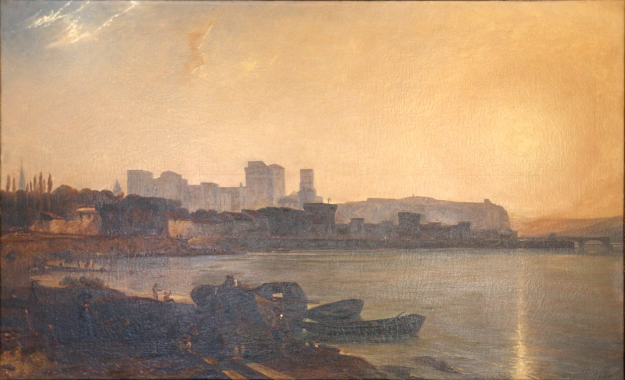 Vista de Avignon, tirada no lado norte de Paul Huet