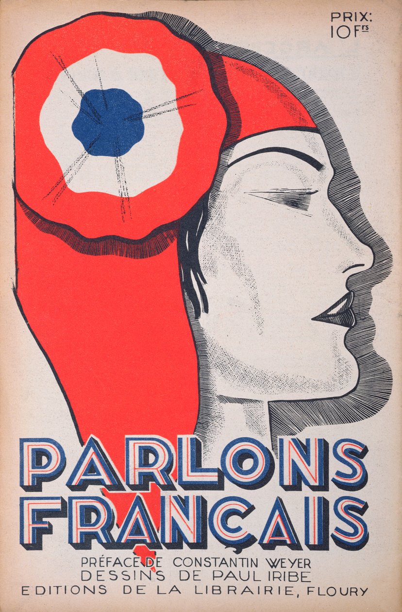 The Witness, caricatura de Marianne, de &39;Parlons Francais&39;, 1º de julho de 1934 de Paul Iribe