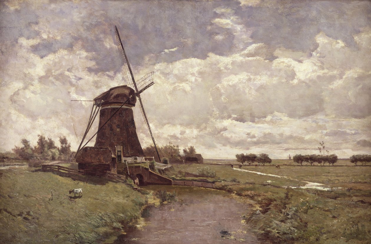Moinho de Vento em Leidschendam de Paul Joseph Constantin Gabriel
