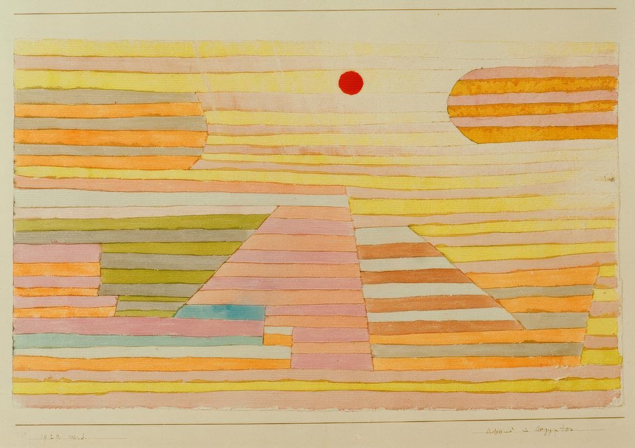 Noite no Egito de Paul Klee