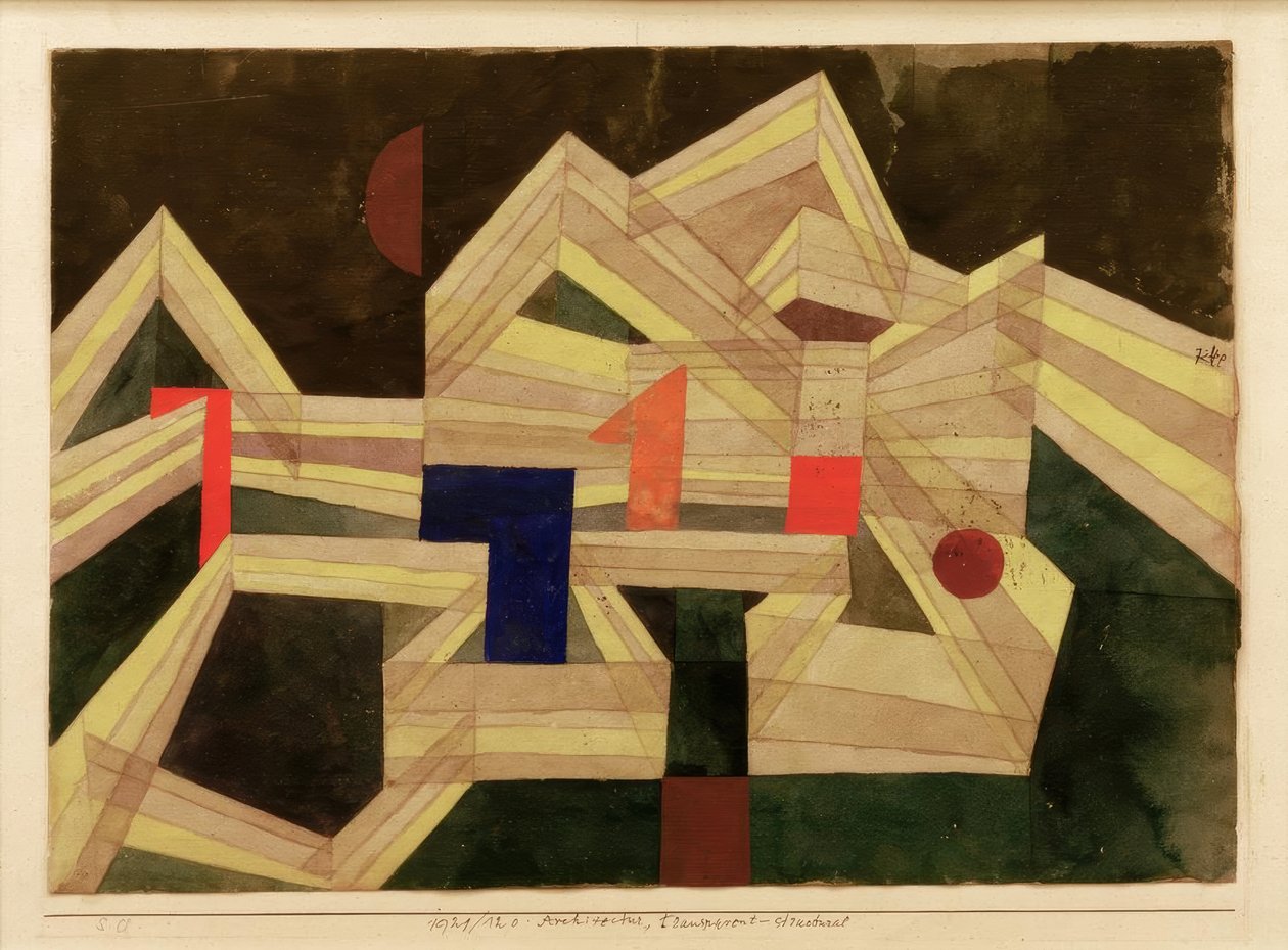 Architectur, transparentstructural de Paul Klee
