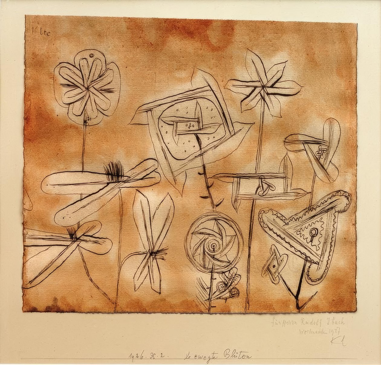 Movendo flores de Paul Klee