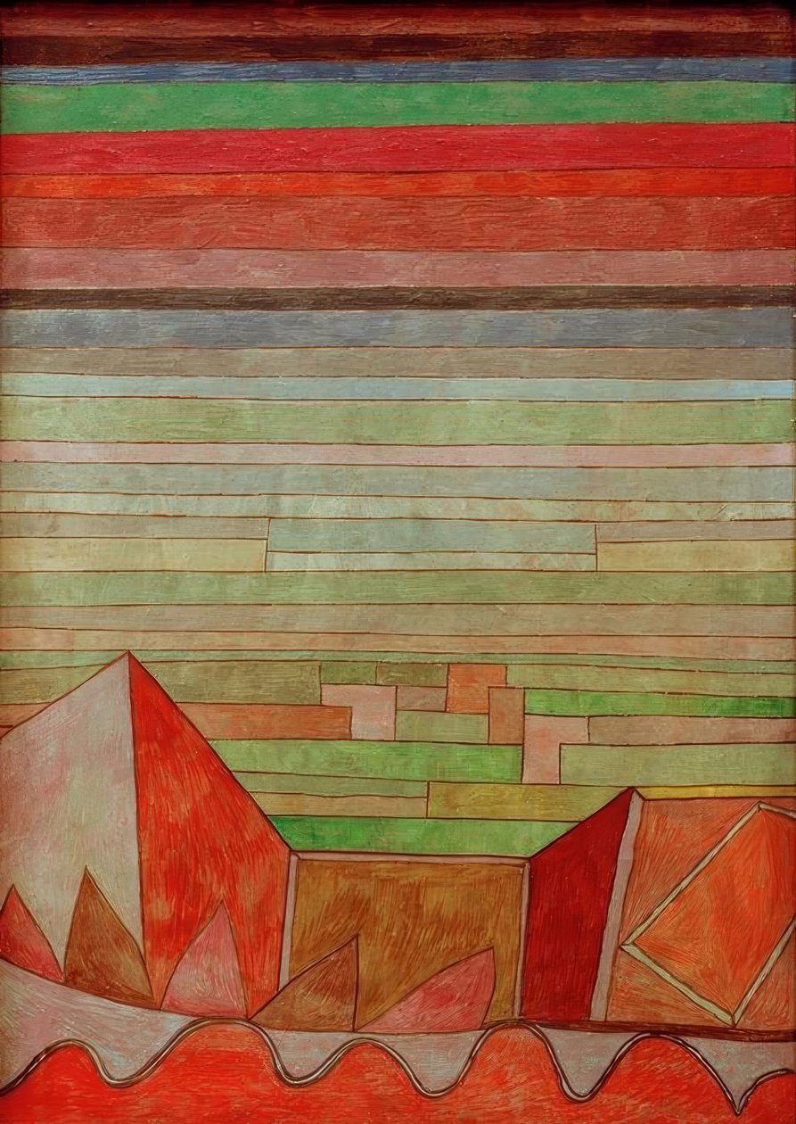 Vista para o país das frutas de Paul Klee