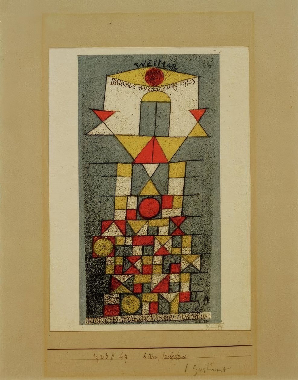 O local sublime, exposição Weimar Bauhaus 1923, Bauhau de Paul Klee