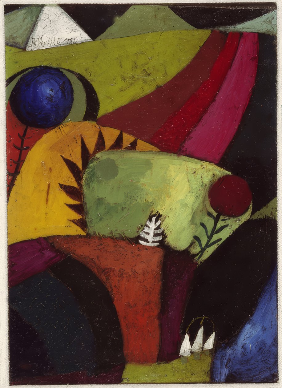 Três campainhas brancas de Paul Klee