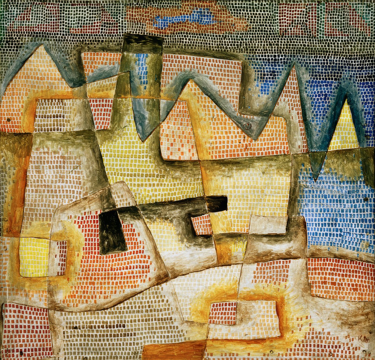 Costa rochosa de Paul Klee