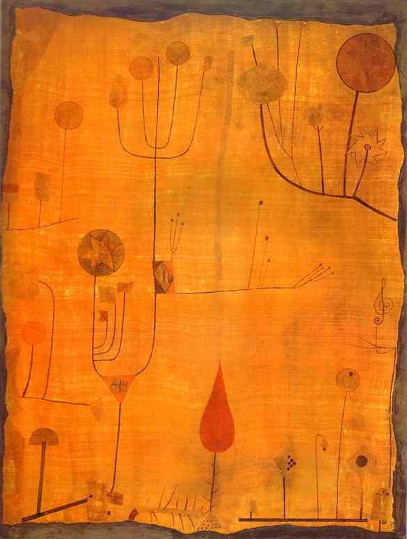 Frutas no vermelho de Paul Klee