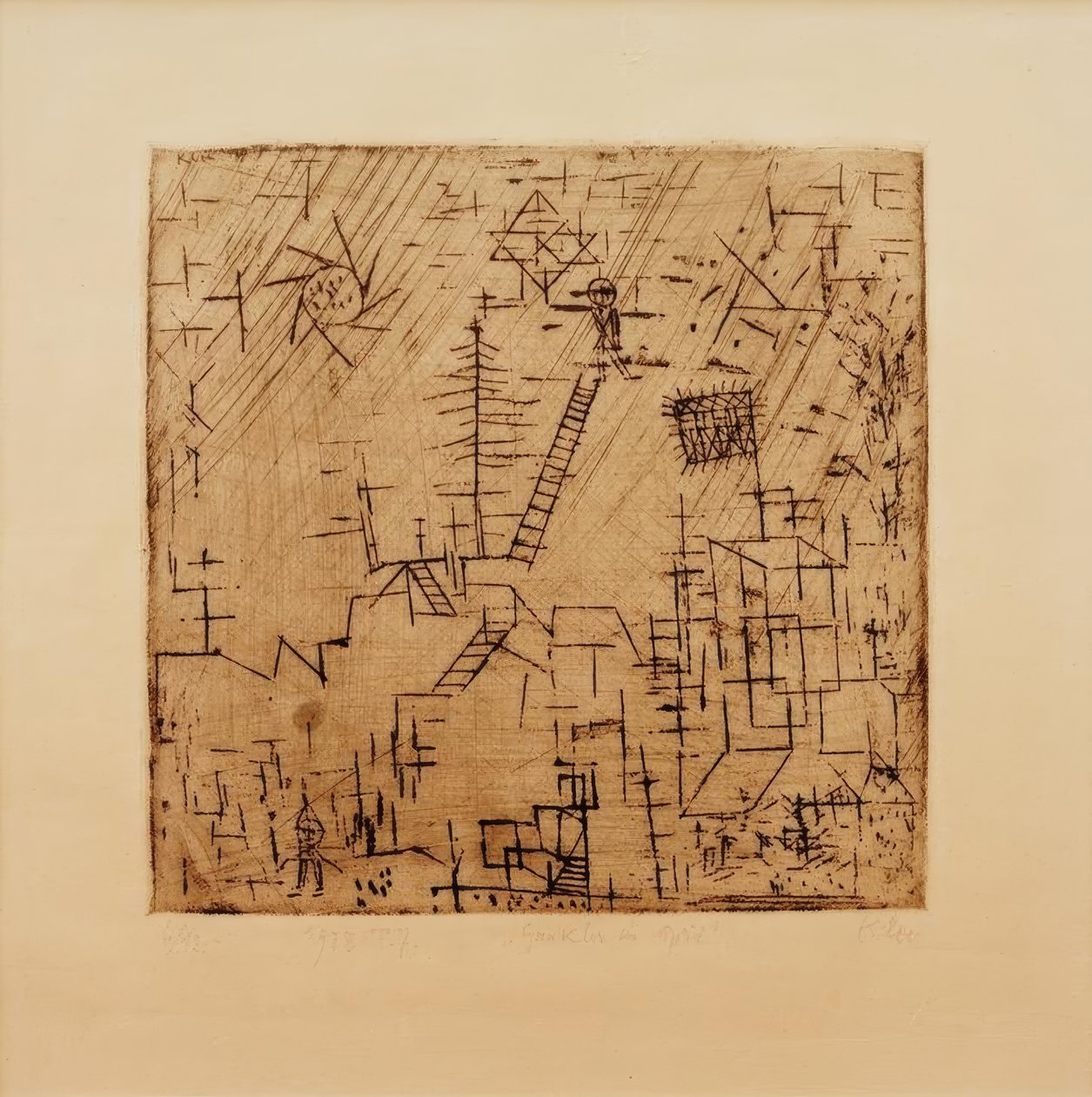 Malabaristas em abril de Paul Klee