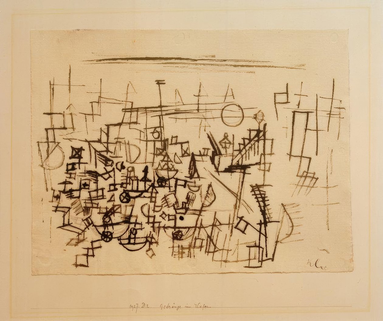Multidões no porto de Paul Klee