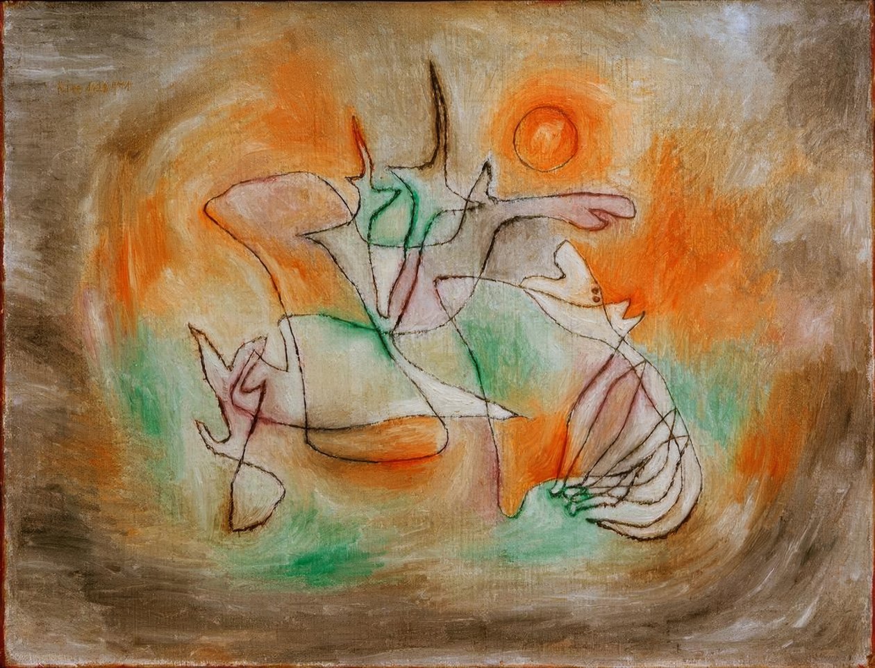 Cachorro uivando de Paul Klee