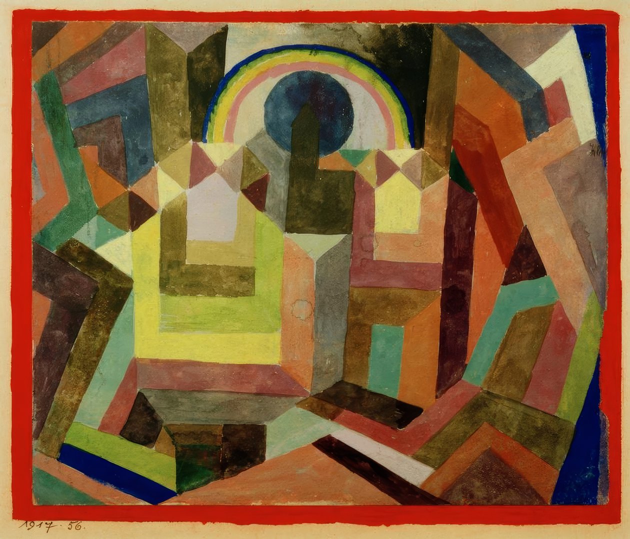 Com o arco-íris de Paul Klee
