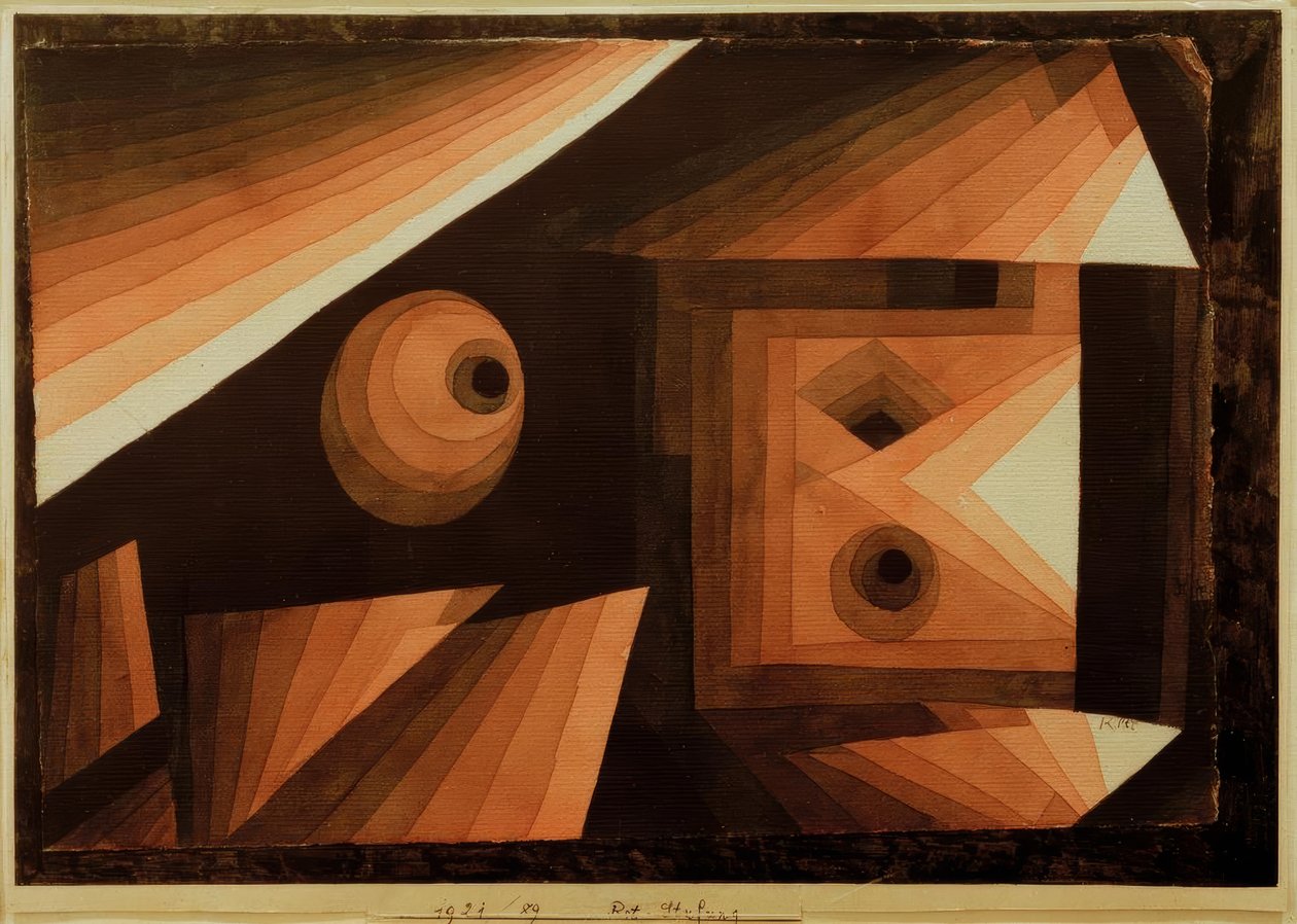 graduação vermelha de Paul Klee