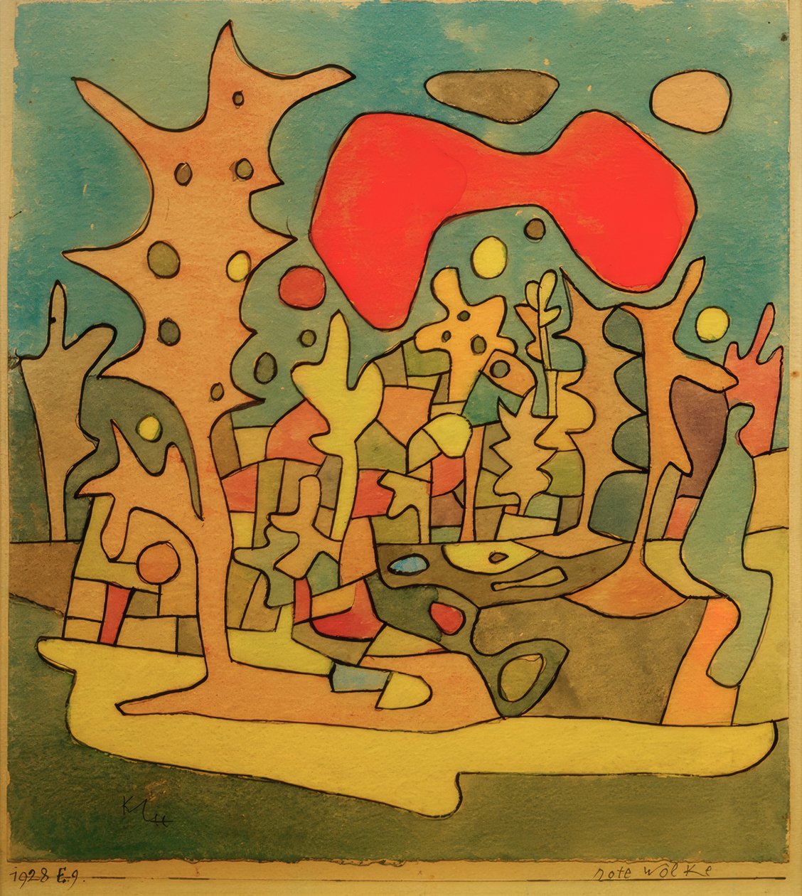 Nuvem vermelha de Paul Klee