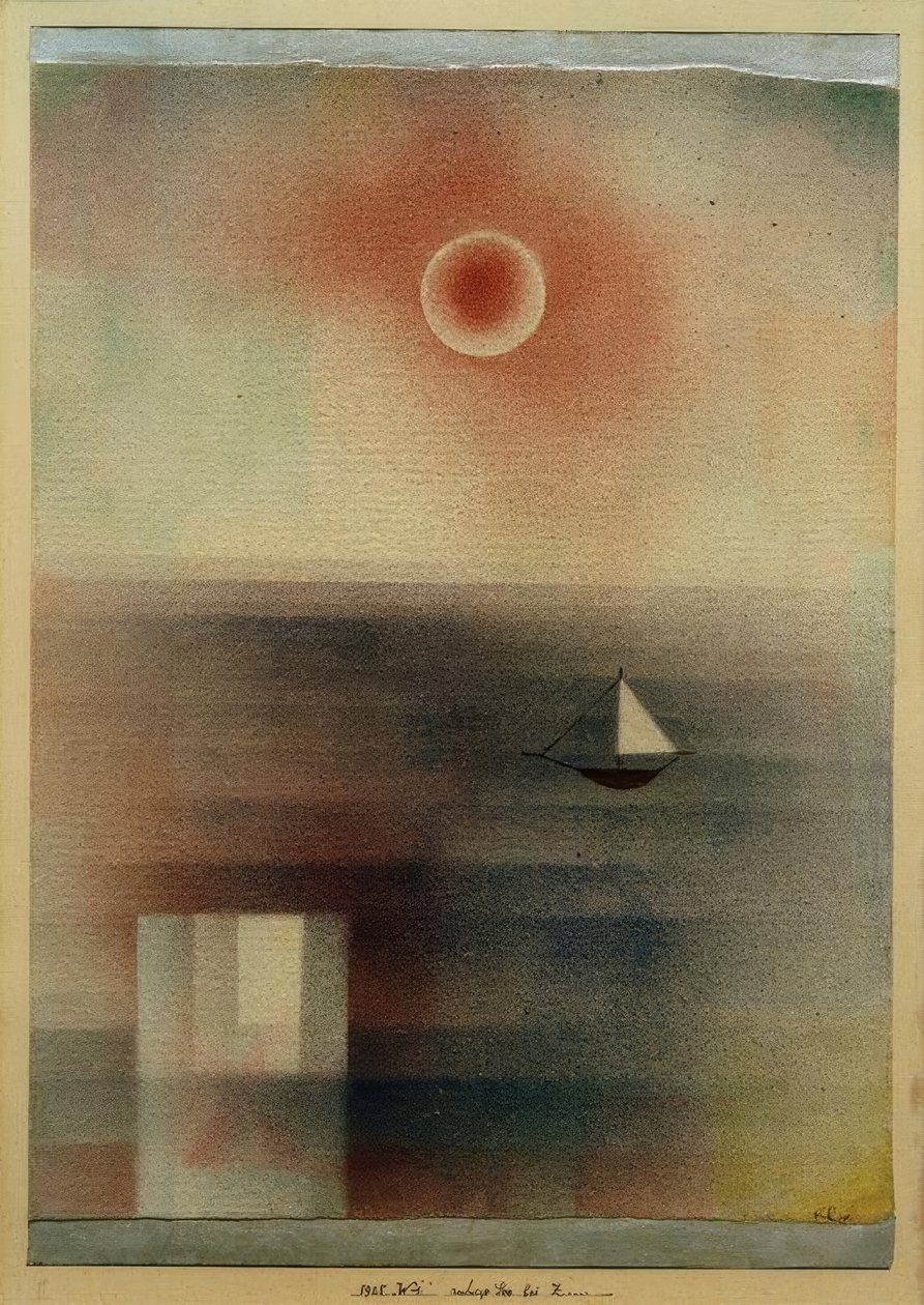 Lago tranquilo em Z ... de Paul Klee