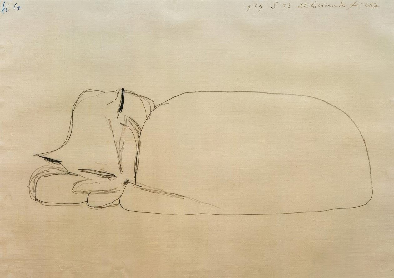 Gato dormente de Paul Klee