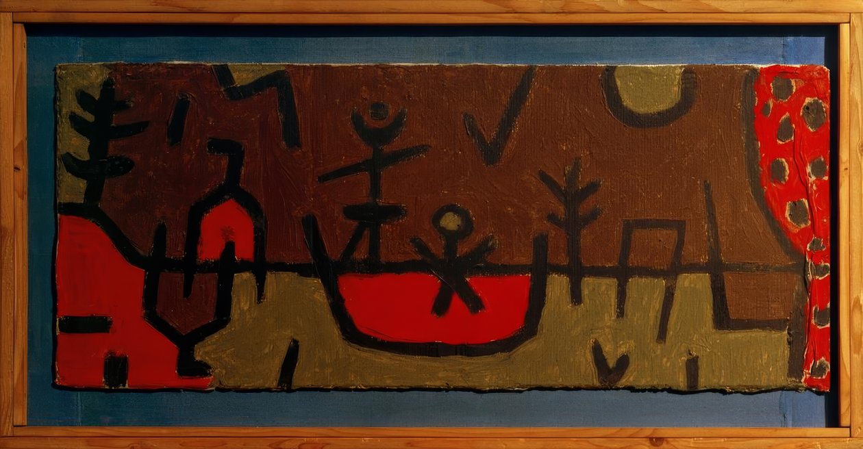 Lagoa no parque de Paul Klee