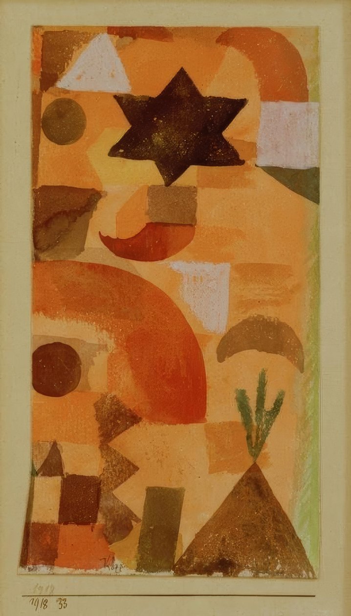 Vinheta para Egito de Paul Klee