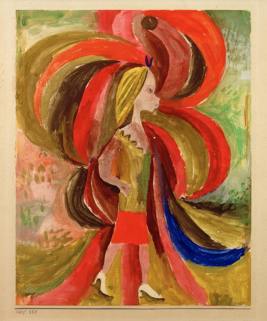 "O que uma garota traz consigo ignorantemente" de Paul Klee