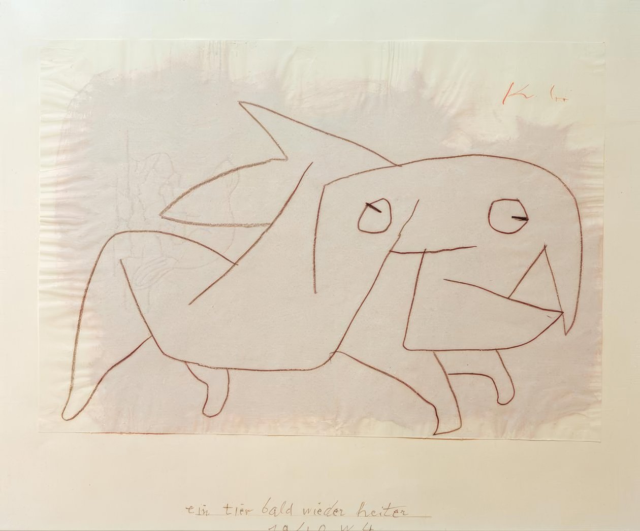 um animal logo estará alegre novamente de Paul Klee
