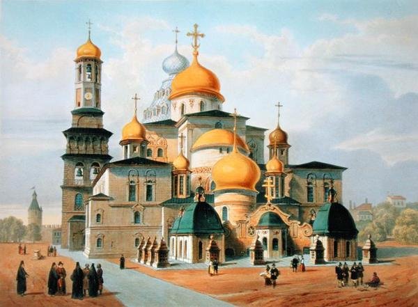 Novy Ierusalem perto de Moscou, impresso por Louis-Pierre-Alphonse Bichebois (1801-50), 1830 de Paul Marie Roussel