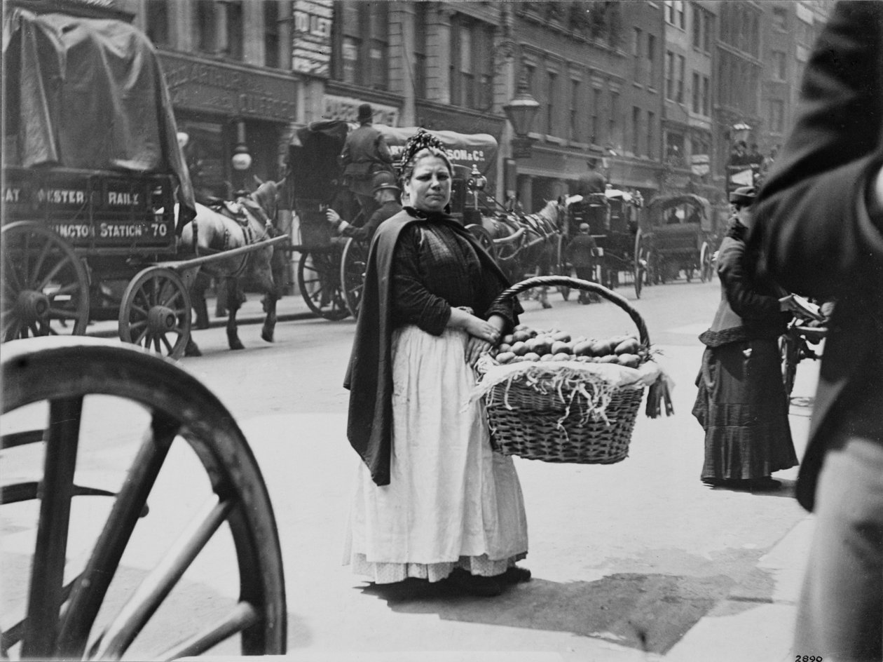Um vendedor de batata mulher em Londres de Paul Martin