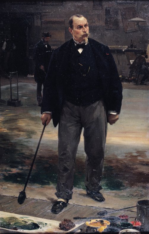 Retrato do pintor Rube, decorador da ópera de Paul Mathey