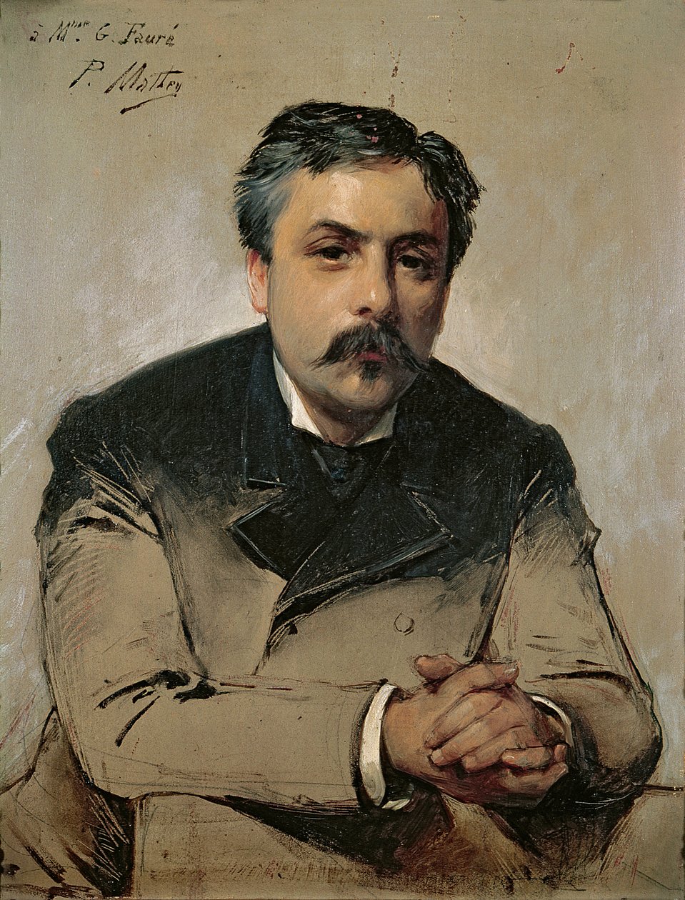 Retrato de Gabriel Faure (1845-1924) de Paul Mathey