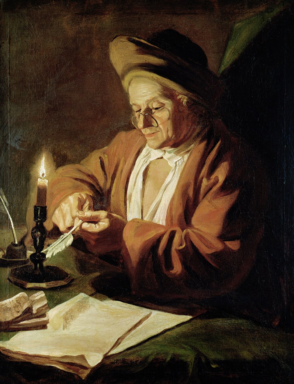 O escritor idoso de Paul Ponce Antoine Robert