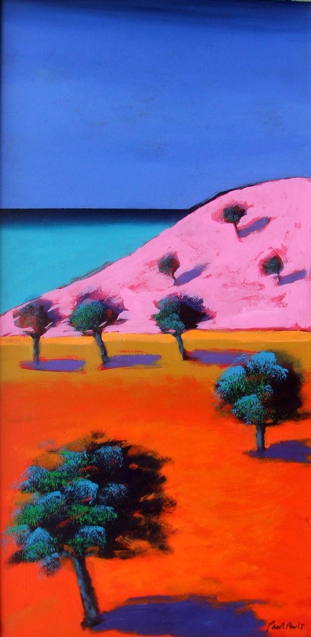 Cala Lena (acrílico no cartão) de Paul Powis