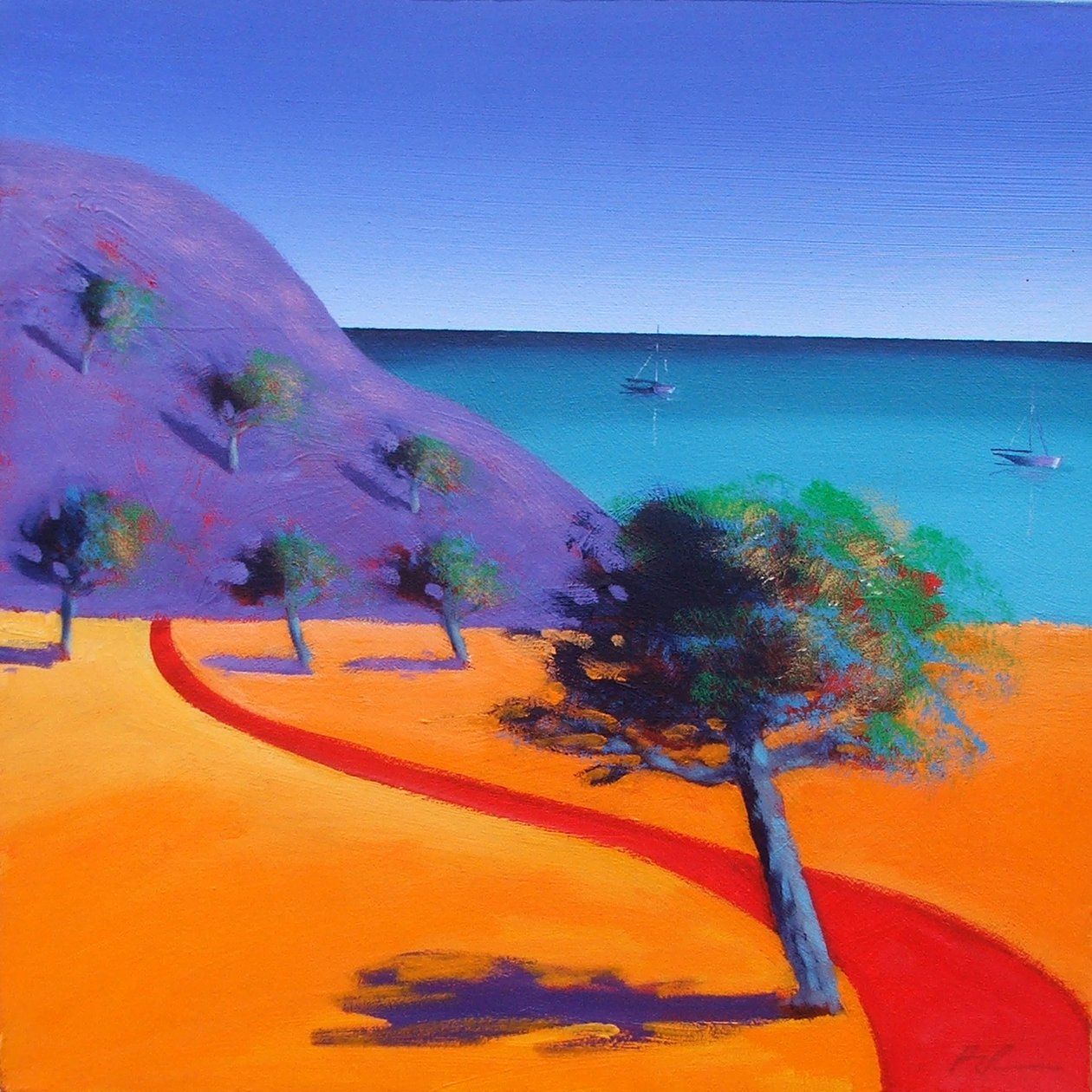 Caminho vermelho de Paul Powis
