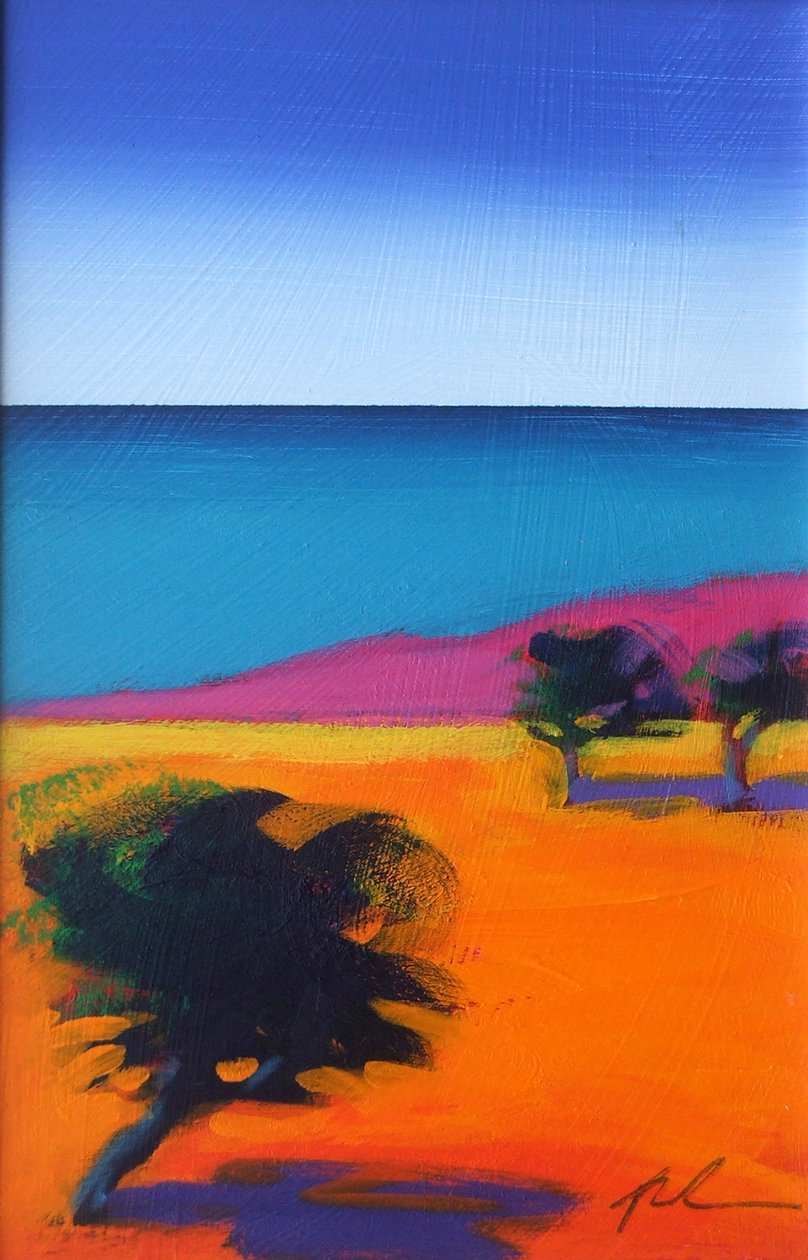 Seaview (acrílico a bordo) de Paul Powis
