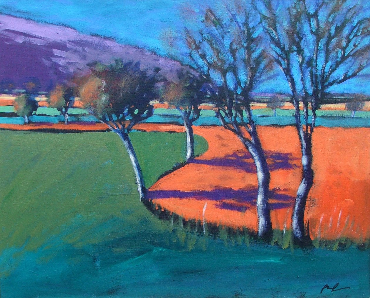 Severn Stoke (acrílico a bordo) de Paul Powis