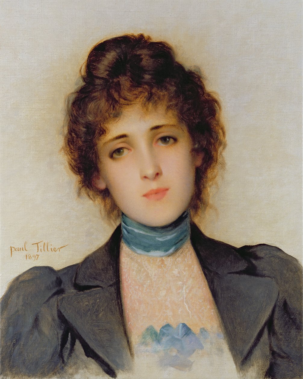 Retrato de uma mulher, 1897 de Paul Prosper Tillier