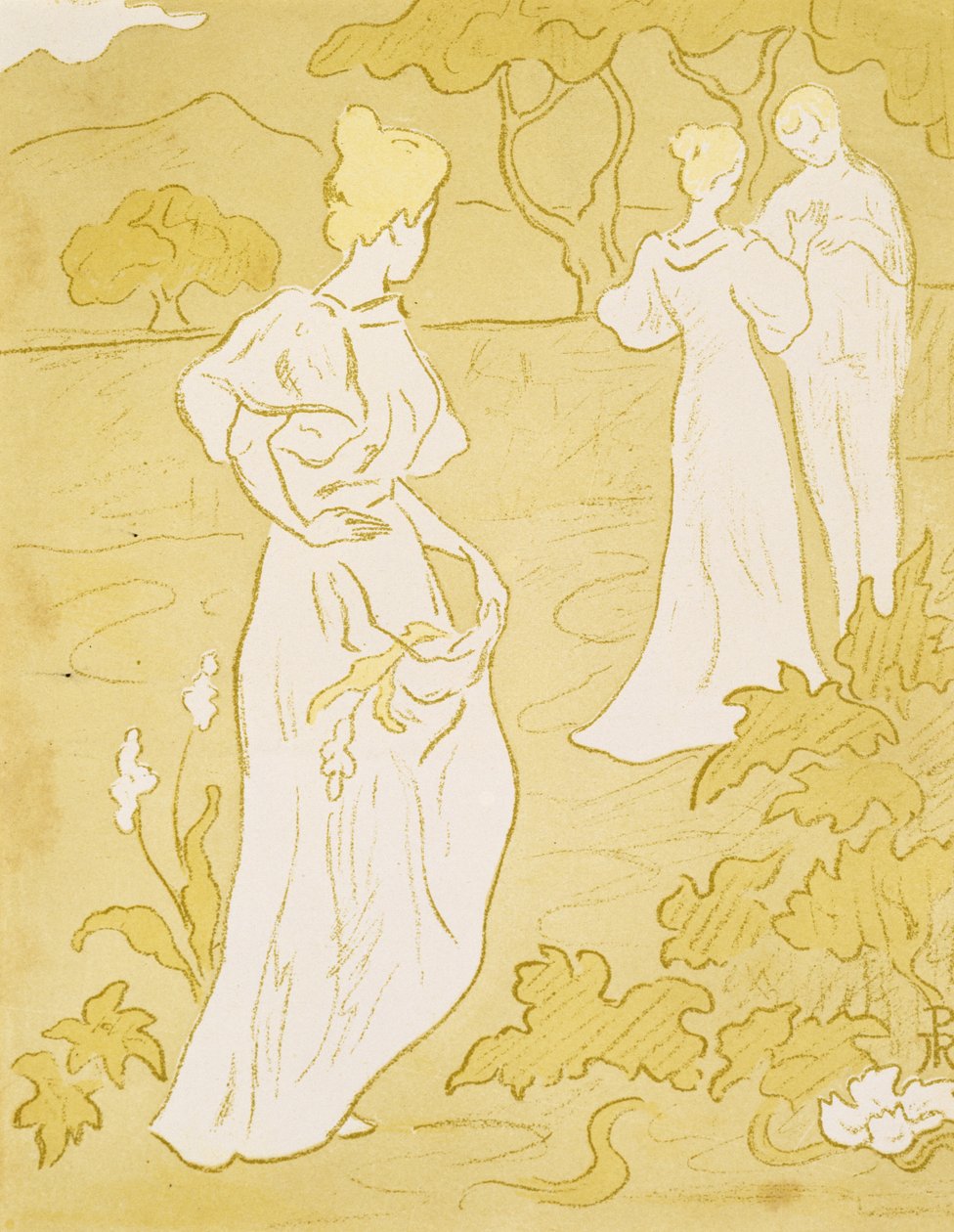 Tristesse (tristeza), 1896 (litografia em cores) de Paul Elie Ranson