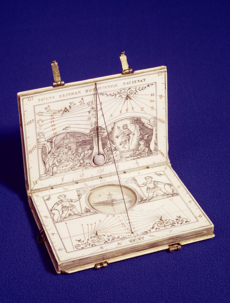 Relógio de sol da tabuleta, c.1599 de Paul Reinmann