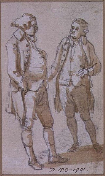 Um estudo de fantasia (desenho) de Paul Sandby