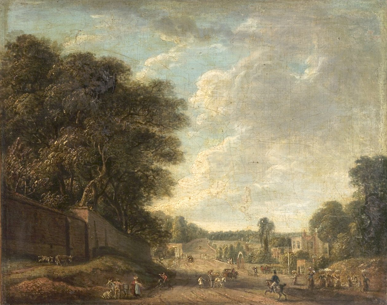 Bayswater Road, Londres, perto do portão do antigo templo de Paul Sandby